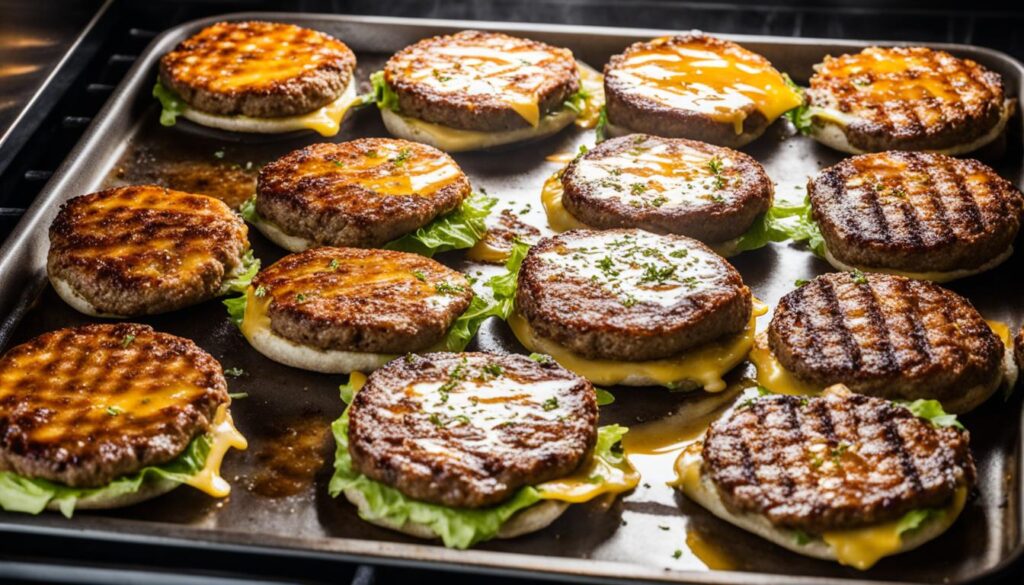 Burger Patties Backofenzeit