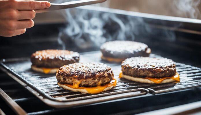 wie lange burger patties im backofen